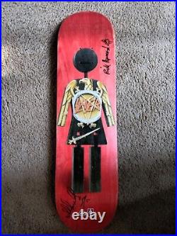 Girl Skateboard Slayer Collab Deck Signed By Mike Carroll And Rick Howard Rare