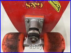 Gordon & Smith 1970's Red Vintage Fibreflex Kicktail Model Skateboard