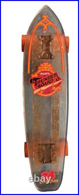 HUFFY 23 Clear Translucent THUNDER BOARD 24 Ultra Flex Skateboard VINTAGE