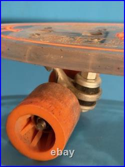 HUFFY 23 Clear Translucent THUNDER BOARD 24 Ultra Flex Skateboard VINTAGE