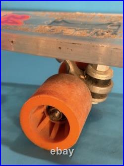 HUFFY 23 Clear Translucent THUNDER BOARD 24 Ultra Flex Skateboard VINTAGE