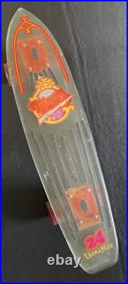 HUFFY Clear Translucent THUNDER BOARD 24 Ultra Flex Skateboard Holland Tunnel