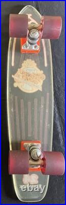 HUFFY Clear Translucent THUNDER BOARD 24 Ultra Flex Skateboard Holland Tunnel