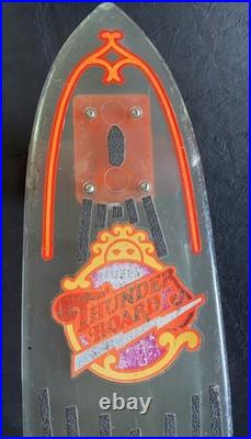 HUFFY Clear Translucent THUNDER BOARD 24 Ultra Flex Skateboard Holland Tunnel