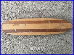 Hobie Super Surfer Wooden 1960's Skateboard Clay Wheels. Original Vintage