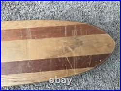 Hobie Super Surfer Wooden 1960's Skateboard Clay Wheels. Original Vintage