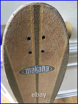 Huge Rare Original Vintage MAKAHA USA 43 X 10 Skateboard Longboard 70mm Wheels