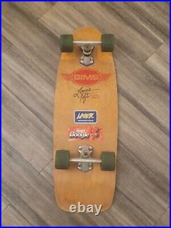 Immaculate Vintage Lonnie Toft Sims Skateboard Complete 1970s Lazer Very Rare