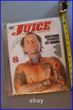 JUICE Jay Adams Autographed Dogtown Z-Flex 2002 Vintage Skateboarding MAGAZINE