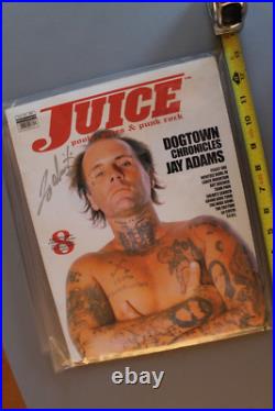 JUICE Jay Adams Autographed Dogtown Z-Flex 2002 Vintage Skateboarding MAGAZINE