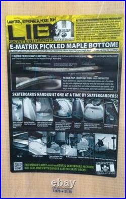 Jamie Lynn Blue Girl Lib Tech Skateboard Deck 7.875 x 31.75 Maple 2000s Y2K New