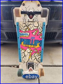 Jeff Phillips Vintage 1980s Skateboard complete