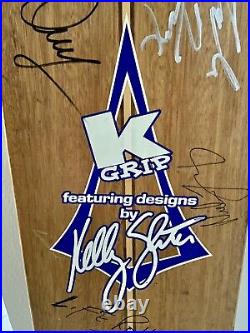 Kelly Slater K FlexDex Skateboard 5 FT long Longboard Signed By Numerous Surfers