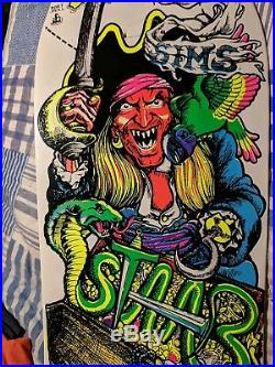 Kevin Staab Pirate White Skateboard Deck Sims OG Full Size Reproduction Screened