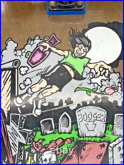 Kryptonics Dan Booger Brown Model Skateboard Graveyard Art Work RARE Vintage Kryptonics Dan Booger Brown Model Skateboard Graveyard Art Work RARE Vintage