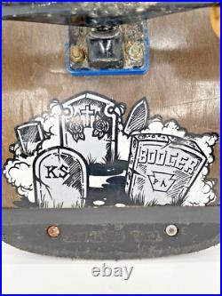 Kryptonics Dan Booger Brown Model Skateboard Graveyard Art Work RARE Vintage