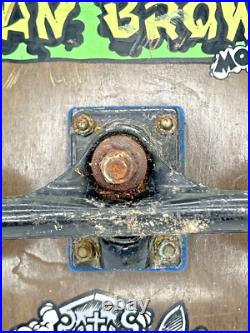 Kryptonics Dan Booger Brown Model Skateboard Graveyard Art Work RARE Vintage Kryptonics Dan Booger Brown Model Skateboard Graveyard Art Work RARE Vintage