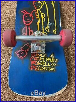 Lance Mountain Powell Peralta 1989 Vintage Family Skateboard Original Complete