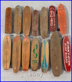 Lot of 14 Vintage Skateboards