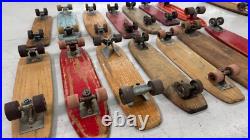 Lot of 14 Vintage Skateboards