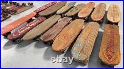 Lot of 14 Vintage Skateboards