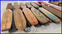 Lot of 14 Vintage Skateboards