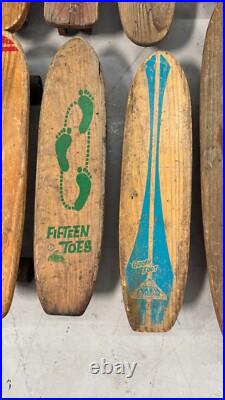Lot of 14 Vintage Skateboards
