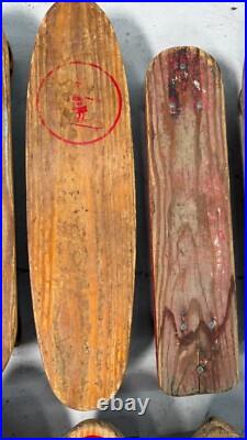 Lot of 14 Vintage Skateboards