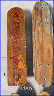 Lot of 14 Vintage Skateboards