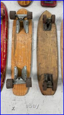 Lot of 14 Vintage Skateboards