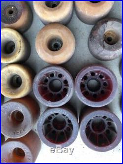 Lot of Vintage Skateboard Wheels Trucks Sims Wings Powell Independent California