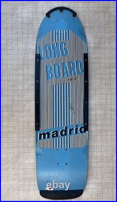 Madrid Concave Long Board Vintage Skateboard Deck OG MADRID SKATEBOARDS Blue