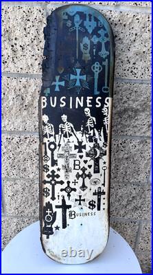 Marc Johnson Original Business & Company Black Church 2 Skateboard Deck Art