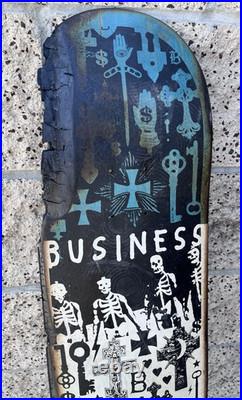 Marc Johnson Original Business & Company Black Church 2 Skateboard Deck Art