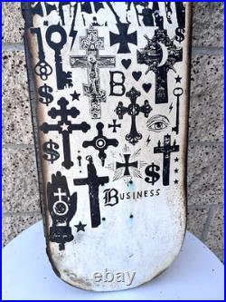 Marc Johnson Original Business & Company Black Church 2 Skateboard Deck Art