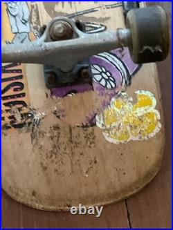 Mario Roo Bun Vision Skateboard with Stickers 1980s Vintage