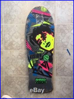 Mark Gonzales Vision vintage skateboard from 1980's Rare Yellow Neon Face