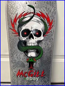 Mike McGill Silver Powell Peralta Bones Brigade Series 12 skateboard deck. NEW