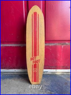 NASH HOT FOOT Wooden Sidewalk Surfer Skateboard (early 1970s)