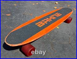 NICE vintage 1975 BAHNE skateboard withACS-500 trucks & ruby red Pipeline wheels
