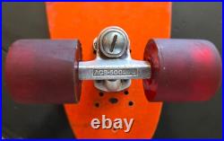 NICE vintage 1975 BAHNE skateboard withACS-500 trucks & ruby red Pipeline wheels