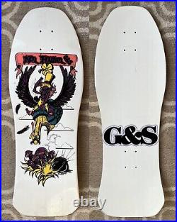 NOS 1986 G&S Ken Fillion Bird Gordon And Smith Vintage Skateboard Deck Blender