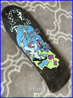 NOS 1990 Dave Crabb Scientist Toxic Vintage Skateboard Deck Lake Riordon Fillion