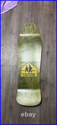 NOS 1990 SIMS Staab Skate Squad School Bus Vintage Skateboard Deck