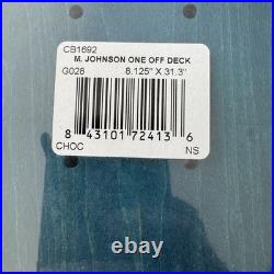NOS Marc Johnson Chocolate Ripper One Off Skateboard Deck 8.125 New In Shrink