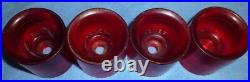 NOS Power Paw Skateboard Wheels Translucent Red 1970s Dogtown FibreFlex G&S Alva