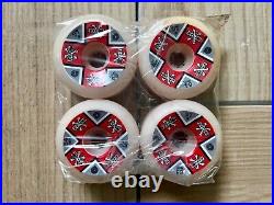 NOS Sealed 1980's Powell Peralta Skateboard Wheels White Cross Bones 64mm 97a