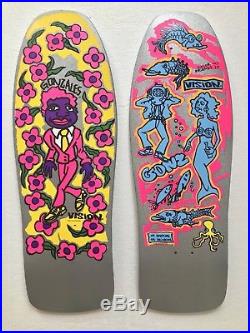 NOS Vintage Mark Gonzales Vision Skateboards Repro Gonz n Roses Color my Friends