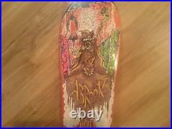 NOS Vintage ZORLAC Mark Barry Abrook AUTOGRAPHED Ghoul Skateboard Deck
