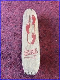 Nash Mfg. Vintage 1960s Sidewalk Surfboard Wooden Skateboard